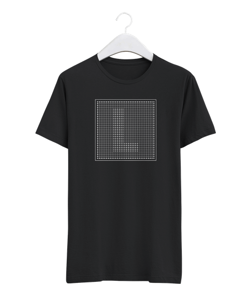 Minimalistic Dot Raster Letter L Design Minimalistic Dot Raster Letter L Design