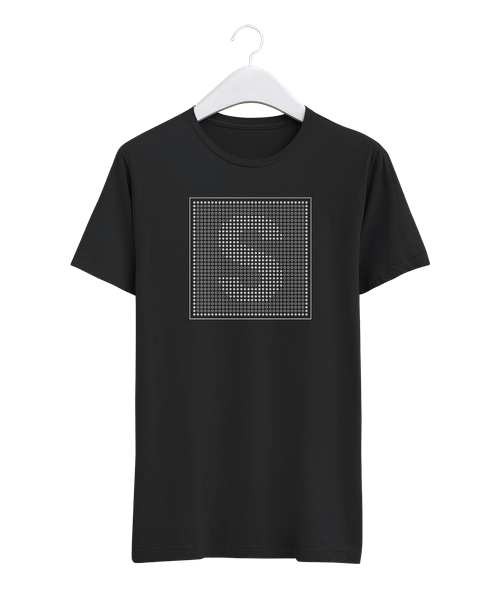 Minimalistic Dot Raster Letter S Design Minimalistic Dot Raster Letter S Design